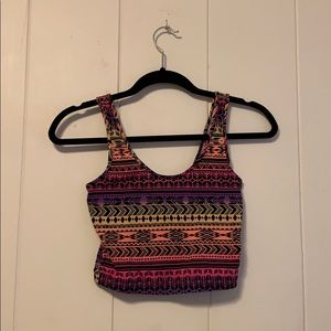 Rainbow crop top